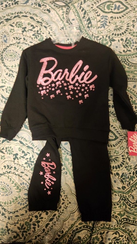 Mattel Barbie Sweatsuit Little Girl Size 6x