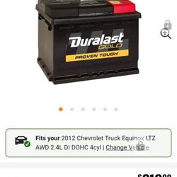 Brand New Duralast Battery H5dlg