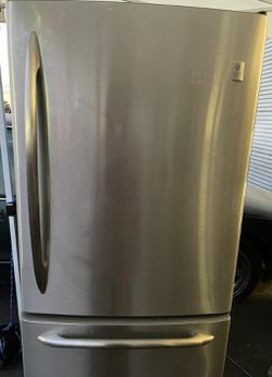 GE  Bottom Freezer Stainless Steel Refrigerator
