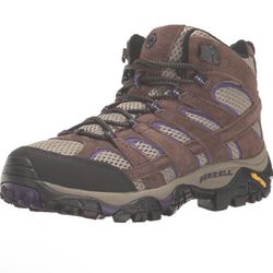 Merrell Women's MOAB 2 VENTILATOR Mid Hiking Bracken Purple Boots Size 11