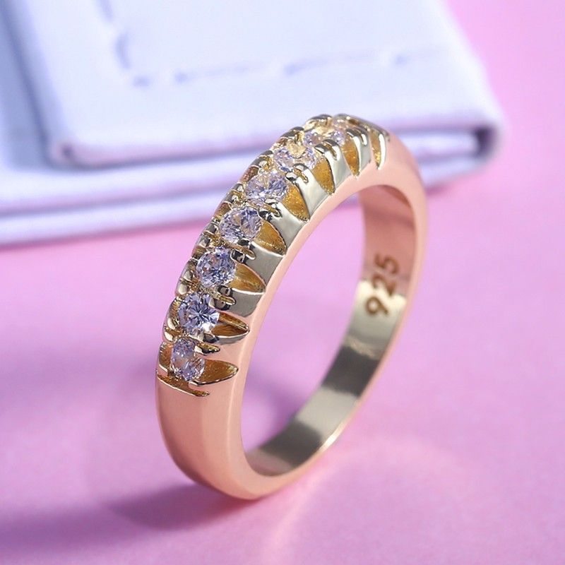 "Trendy Eternity Zircon Party Fashion Rings for Women, VP1789
 