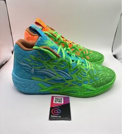 New Puma x LAMELO BALL MB.04 TMNT L&M Basketball Shoes Size 9.5 Multicolor