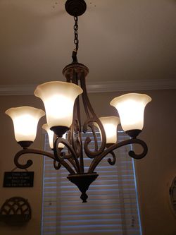 Iron chandelier