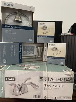 Faucet,Paper Holder, Towel Ring Bundle