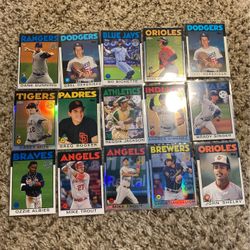 MLB Set Of 15 35th Anniversary Topps Baseball Cards