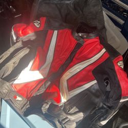 Joe Rocket Leather Jacket/pants Motorcycle