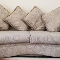3 Piece Upholstered Sofas With Cushions