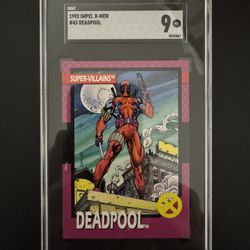 Impel Super-Villains #43 (1992) - Deadpool rookie card! - SGC MT 9 graded!