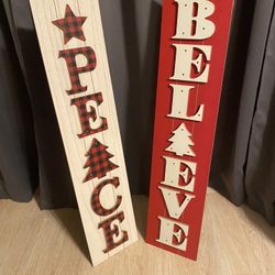 Christmas Light Up Signs