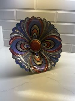 Mid-century Cambridge Caprice platter redone