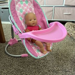 Baby Doll  High Chair / Swing 