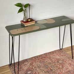✨Sold✨ Modern Boho Entry Table / Plant Stand - Delivery Available 