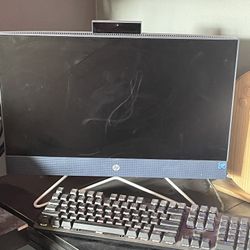 HP All In One With Logitech Gaming Keyboard And Printer