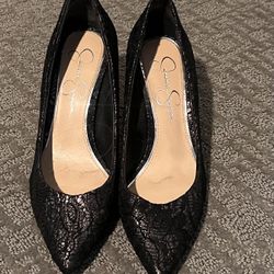 Black lace heels by Jessica Simpson size 6 1/2