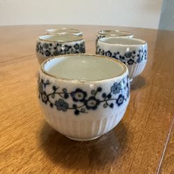 vintage Japanese porcelain tea or sake cups