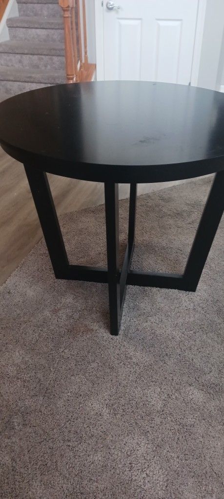 Black Breakfast Table