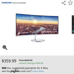 34”Samsung Ultra Wide Monitor