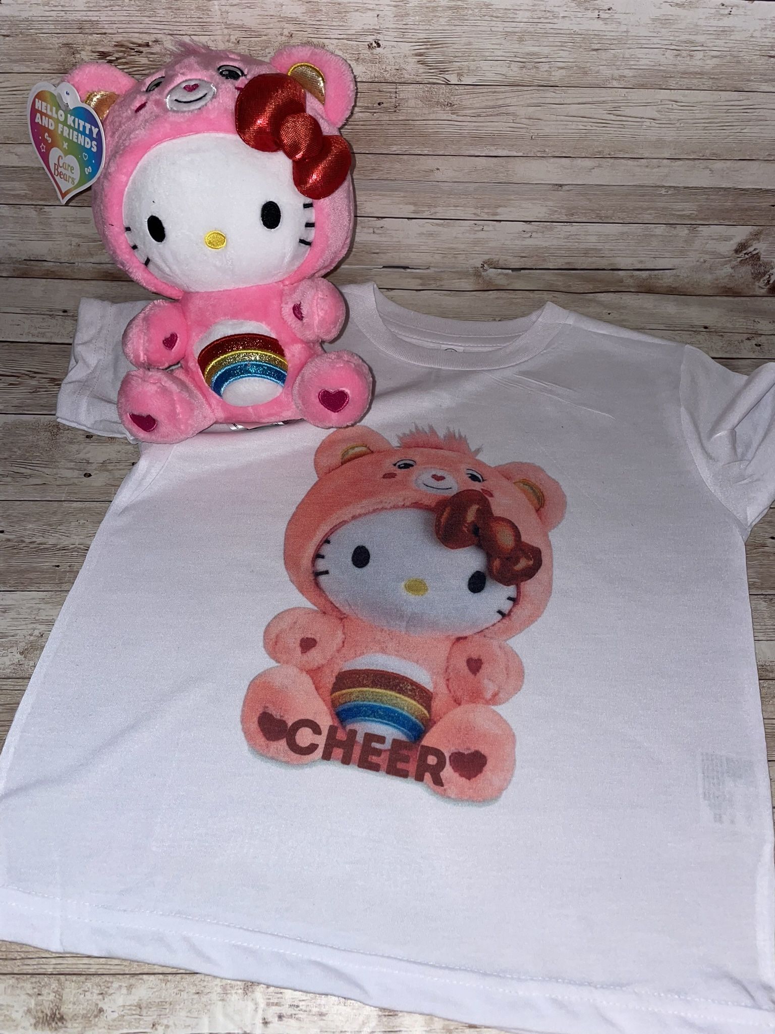 Carebear/hello Kitty T-shirt 