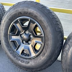 2023 Jeep Gladiator 17" Wheels Rims and Tires Wrangler Rubicon Grand Cherokee