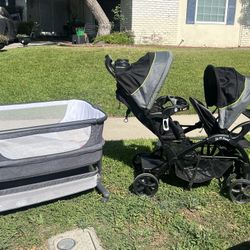 Baby Trend Double Stroller Bedside Bassinet