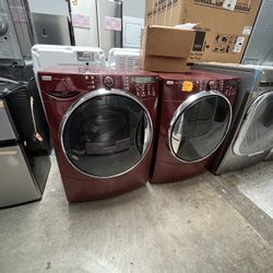 KENMORE RED GAS DRYER AND WASHER