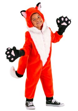 Kids Unisex Deluxe Woodsy Fox Costume Mascot Cosplay Halloween Medium M Ages 6-8
