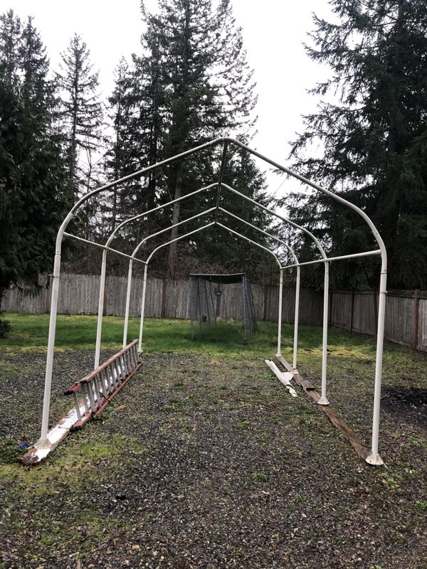FREE! 10 X 20 canopy cover frame only for Sale in Puyallup, WA OfferUp