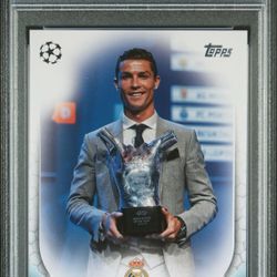 2023 Cristiano Ronaldo Topps UEFA CC #7 SSP PSA 9 Real Madrid 