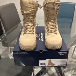 Reebok Men's Rapid Response 8" Stealth Boot Sz 13W Composite Toe Desert Tan New in the box