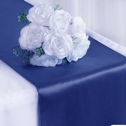12”x108” Royal Blue Satin Table Runner 