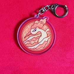 Moltres Acrylic Keychain ✨ Legendary Fire Pokémon Charm