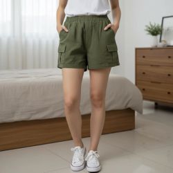 Sienna Sky Olive Green Cargo Shorts Size M