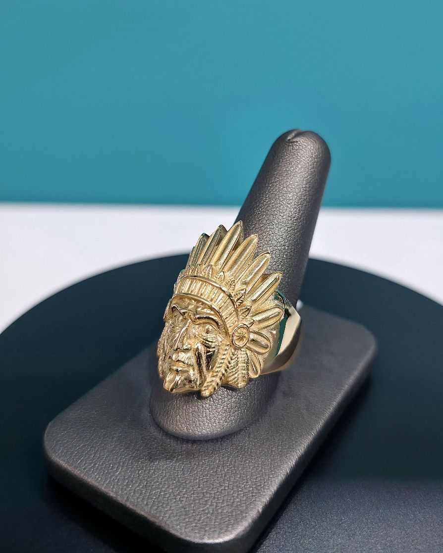 10k SOLID 😍 Indian Ring Weights 28.1 Grams