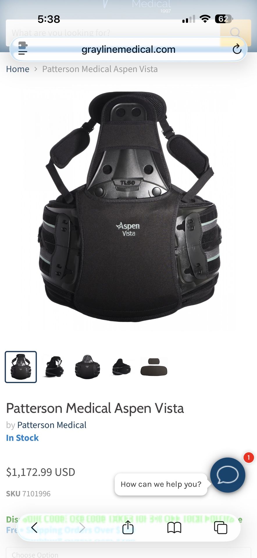 Aspen Vista Back Brace Support And Lumbar