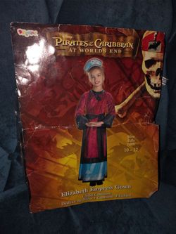 Pirates of the Caribbean Elizabeth Empress Gown Child Costume