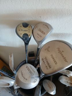 old golf clubs