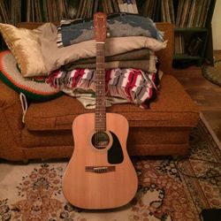 Nice Fender acoustic guitar fresh strings and set up
