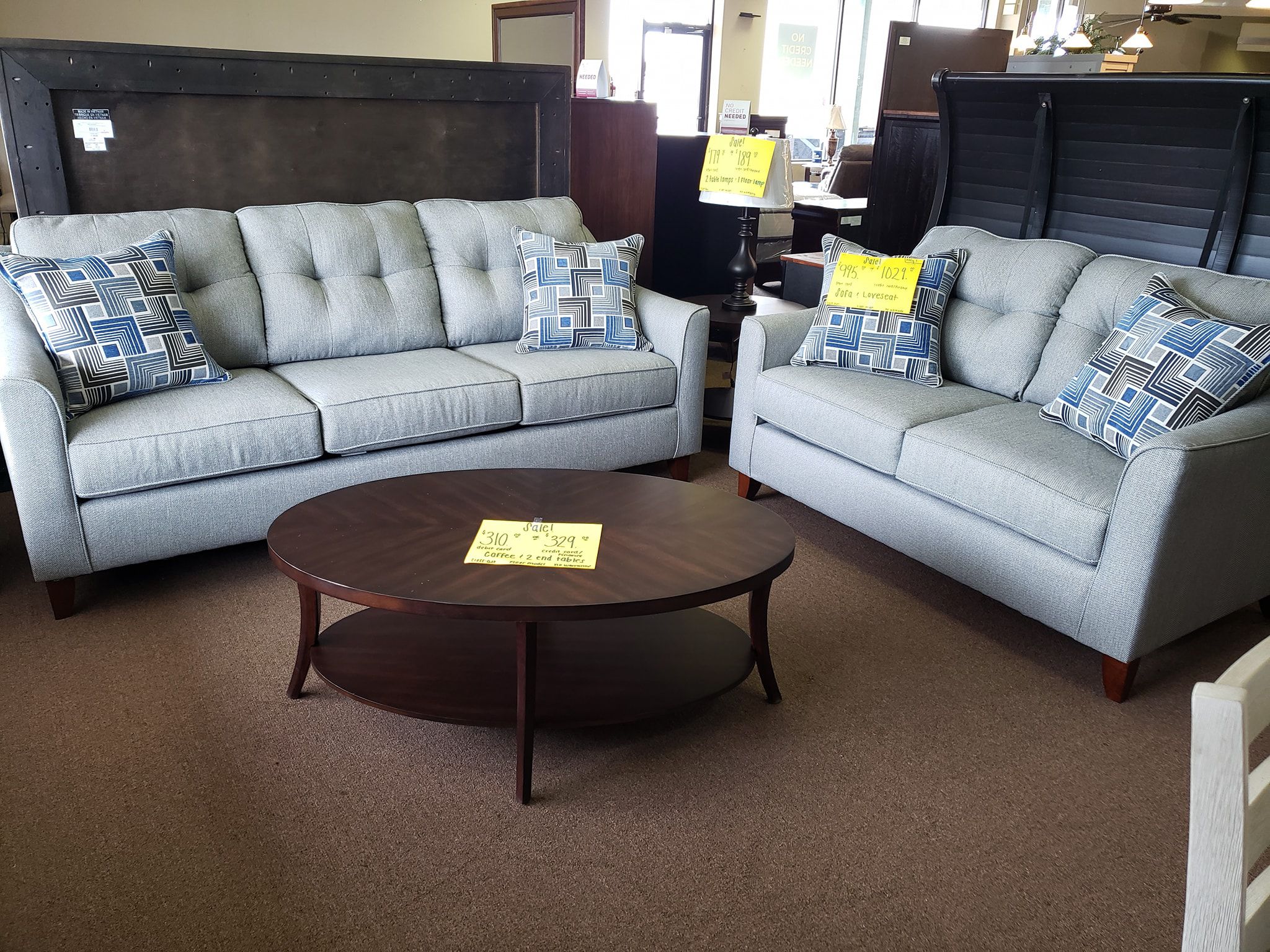 sofa and loveseat-new