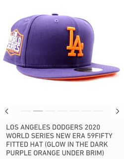 Purple Los Angeles Dodgers 1st World Series New Era Fitted Hat