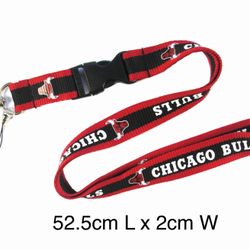 Chicago Bulls Lanyard Detachable Keychain Badge ID Holder
