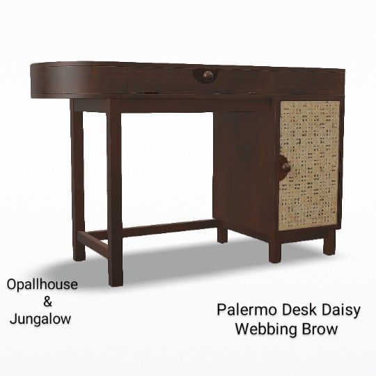 Brand New Opallhouse & Jungalow Palermo Desk Daisy Webbing Brow