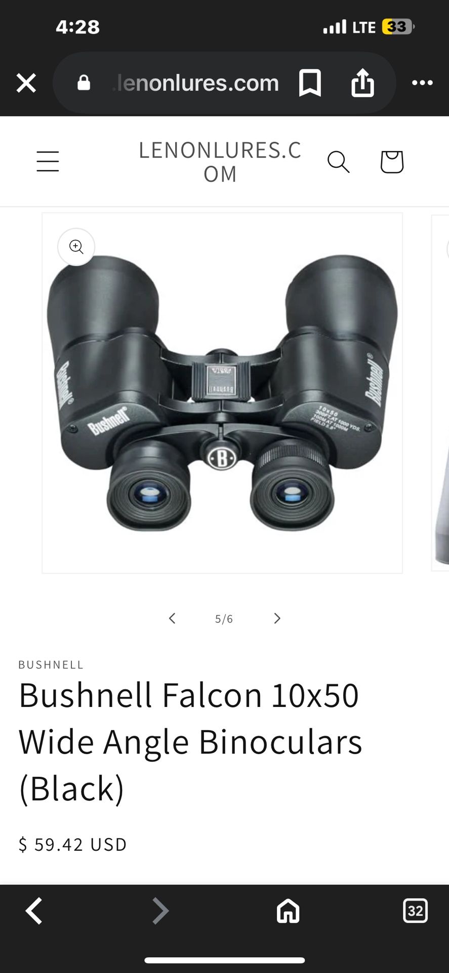 Bushnell Falcon Binoculars 
