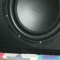 NVX VSW 10" Dual 4ohm  subwoofer And Custom Box