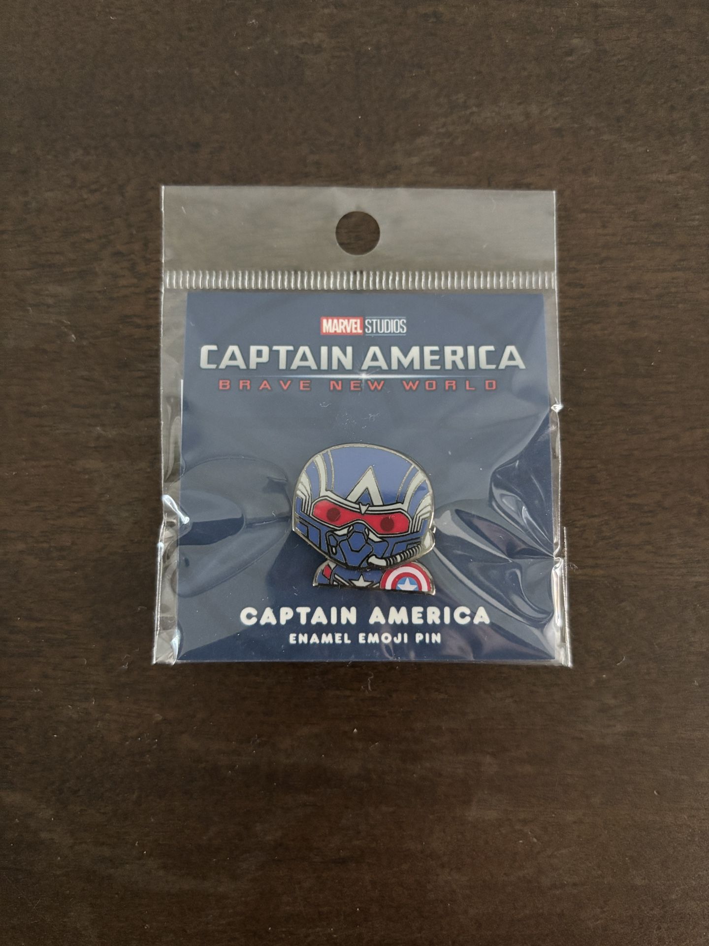 100% Soft Captain America Brave New World Enamel Pin (New)