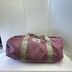 Vintage 90s EASTPAK Canvas Duffle Bag - Made In USA No Strap - Pink / Purple