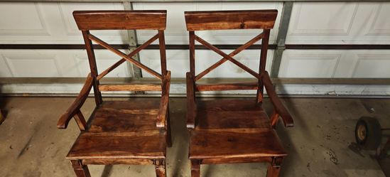 Solid wood antique chairs