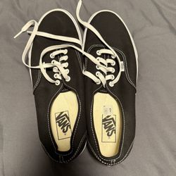 Vans Authentic Black & White Canvas Shoes
