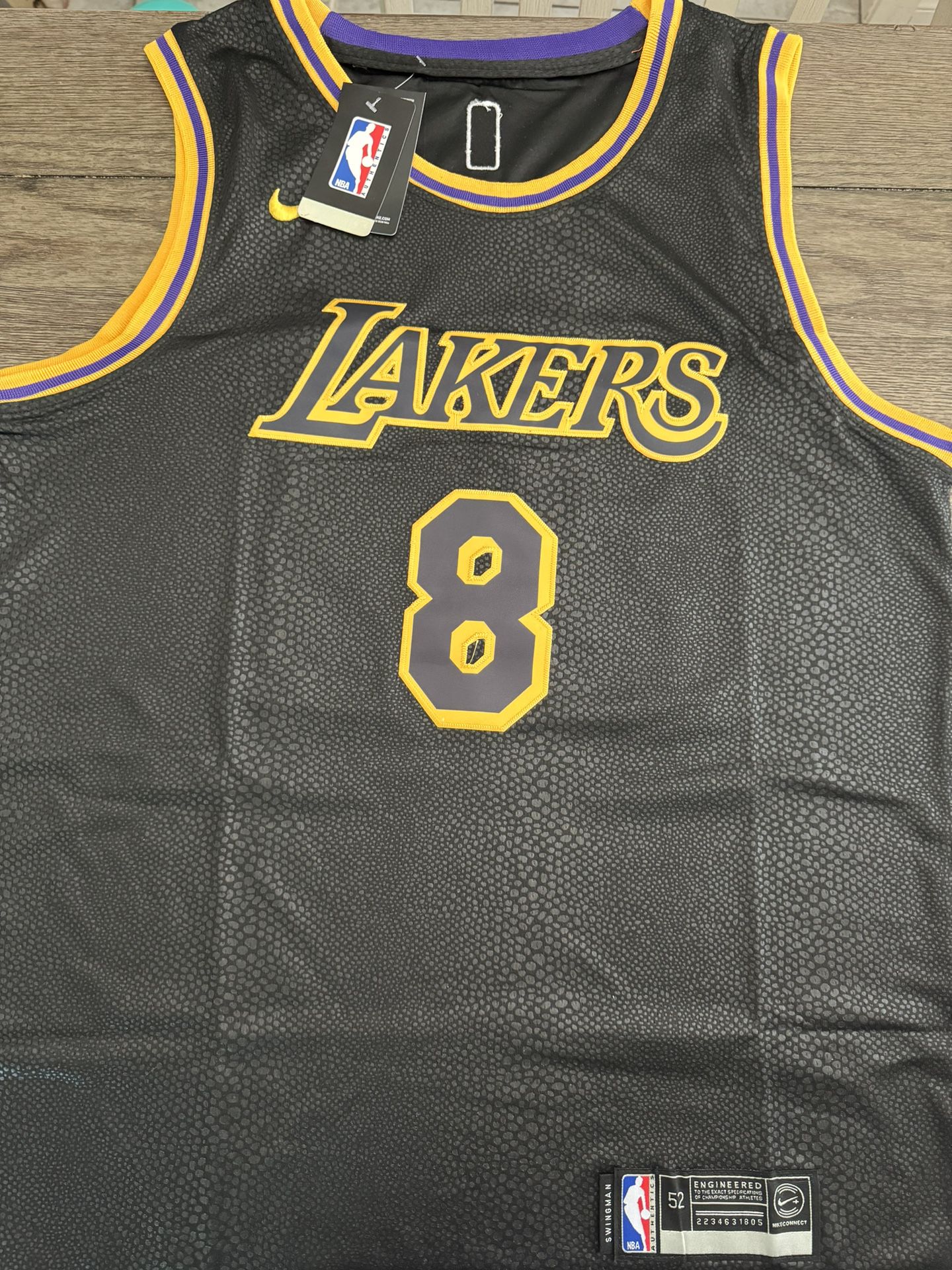 Kobe Lakers 8/24 Jersey Size 52