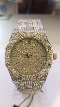 Two tone bling watch