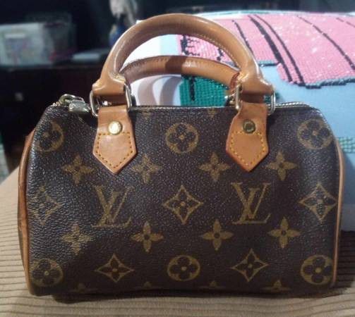 Vintage Louis Vuitton Brown Monogram Mini Speedy Handbag